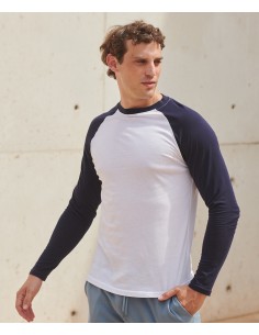 S-SF271-Mens Long Sleeved Baseball T 2